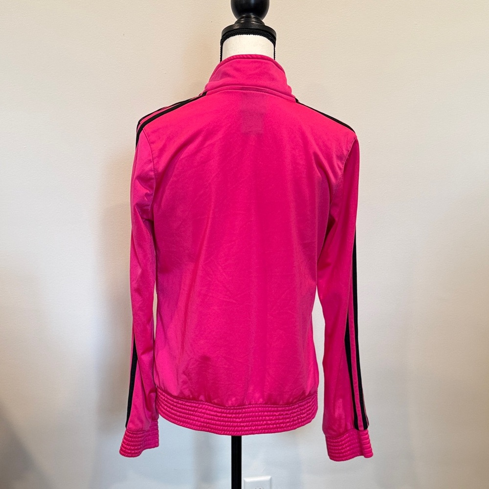 Adidas Vibrant Pink Bomber/Track Jacket Size XL (16) - Picture 3 of 14